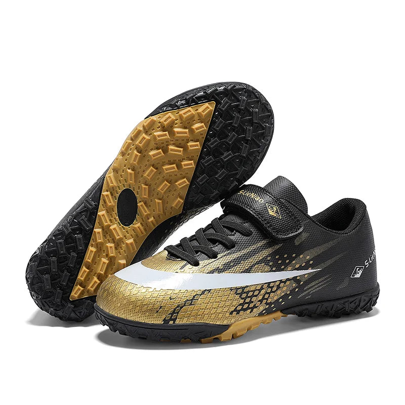 Kids Sport Football Shoes For Boys Indoor Turf Training Outdoor Futsal Hall