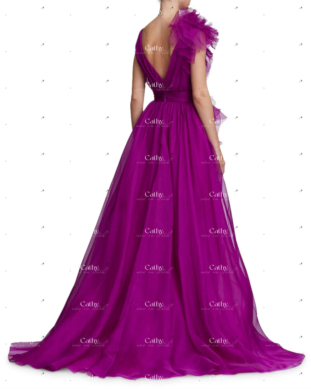 Homecoming Dresses: A-line Prom Dresses Side Split Maxi Deep V-neck