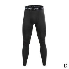 Men Compression Tight Leggings Running Sports Male Workout Bottoms Trousers