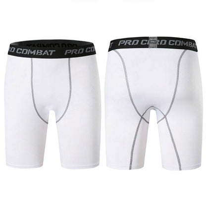 Male Fitness Quick-Drying Tight Shorts Elastic Compression Leggings Training Pants