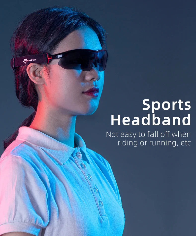 ROCKBROS Cycling Polarized glasses Bike Sunglasses Outdoor Sports Sunglasses MTB PC Goggles Eyewear 5/3 Lens Bicycle Accessory