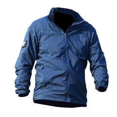 Summer Waterproof Quick Dry Tactical Skin Jacket Men Hooded Raincoat
