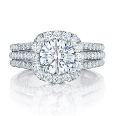 Women Rings with Brilliant Cubic Zirconia Luxury Engagement Rings Fashion