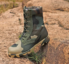 Camouflage Military Tactical Boots Mens Waterproof Hiking Walking Shoes Men