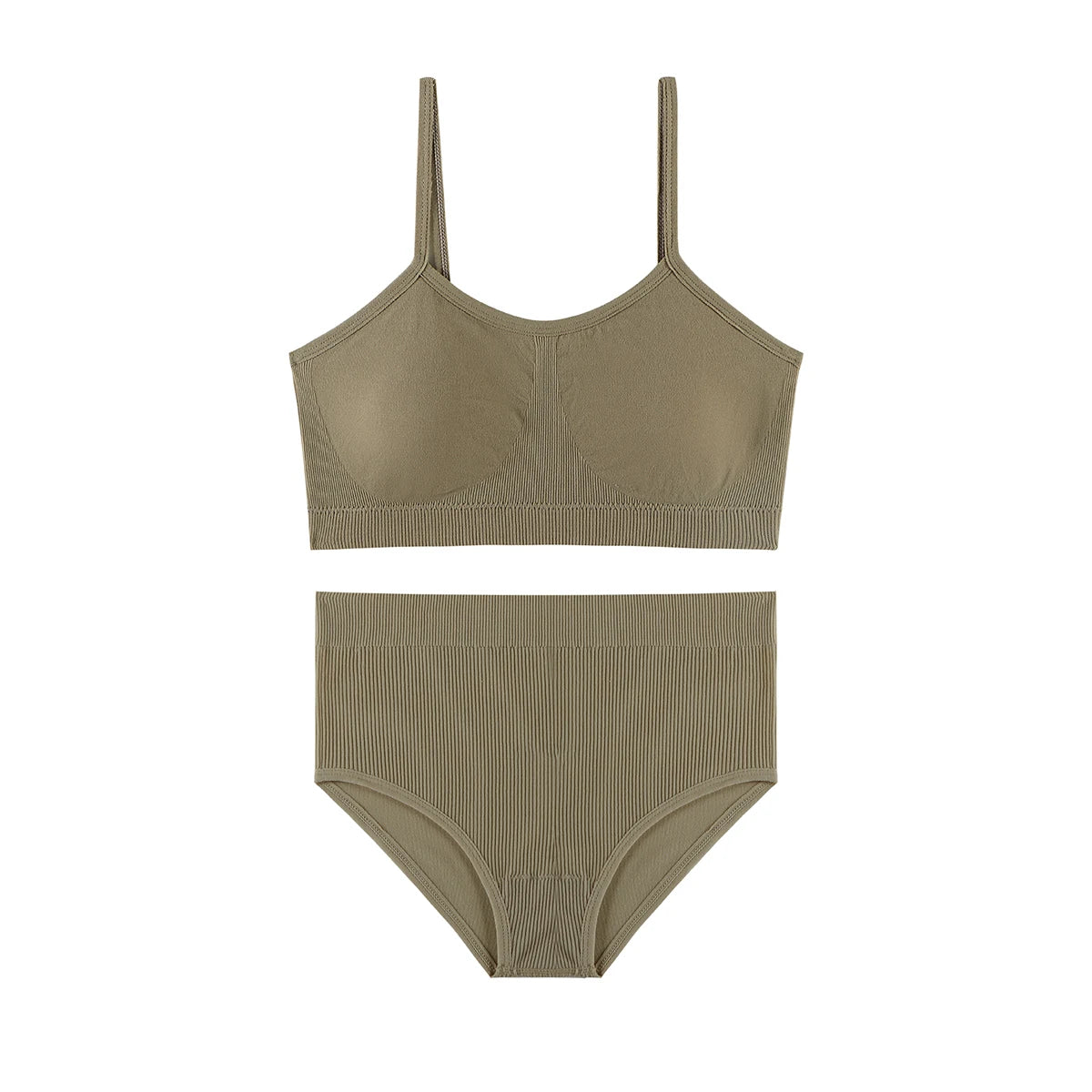 Women Underwear Seamless Bra Set High Waist Panties