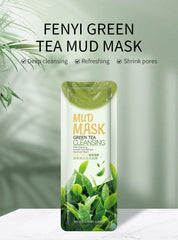 Green Tea Mineral Mud Facial Mask Deep Cleaning Oil-Control Moisturizing Blackhead Acne Reduce Pore Cleanser Skin Care