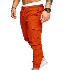 Men's Casual Jogging Pants Solid Color Pocket Pants Sports Pants