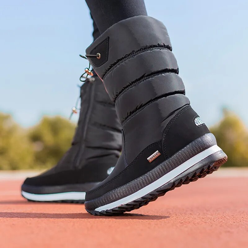 Women Snow Boots Platform Winter Boots Thick Plush Waterproof