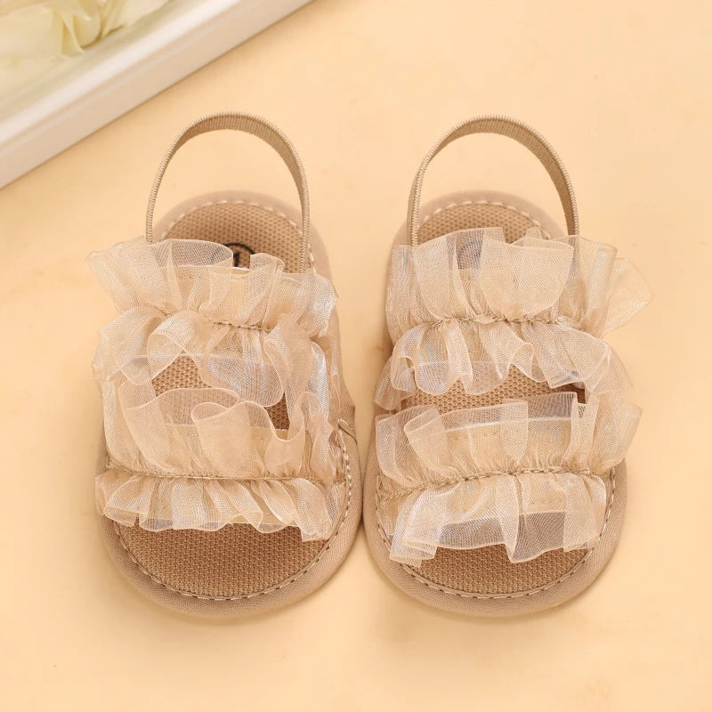 Fashion Young Children Baby  Girl Princess Shoes  Lace Toddler Summer