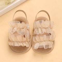 Baby  Girl Princess Shoes  Lace Toddler Summer Sandal Non-Slip Shoes First Step