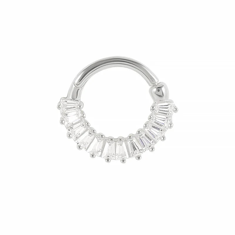 ROXI Multible Crystal Hoop Earrings for Women 2021 925 Sterling Silver Ear Nose Jewelry Earrings Heart Round joyas de plata 925
