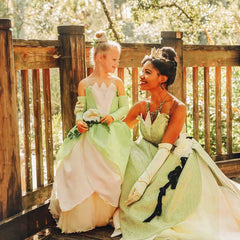 Christmas Girls Princess Tiana Dress Up Evening Party Green Elegant Pageant Ball Gown Fancy Fairy Infant Birthday Fluffy Dresses