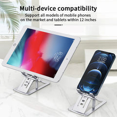 Tablet PC Desktop Stand Live Broadcast Portable Aluminum Alloy Folding Lazy Phone