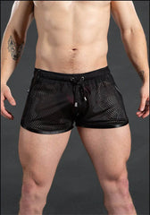 Gym Mens Sport Running Shorts Quick Dry grid Workout Short Pants GYM Wear