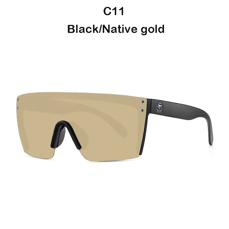 Sunglasses square Conjoined lens Women men Gradient lens sun glasses