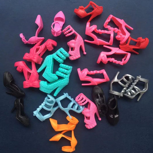 Original 1/6 Doll Shoes Boots Sandals Girl DIY Dressing Doll Toys Doll Decors For FR Super Model Barby Dolls Colorful Doll Shoes