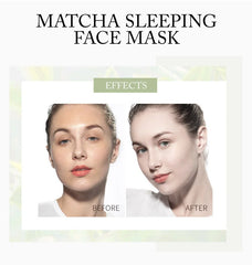 7Pcs Matcha Face Mask Moisturizing Brighten Skin Sleeping Facial Mask Beauty Nourishing Oil Control Skin Care