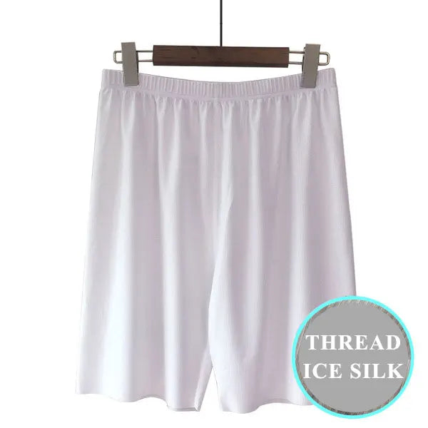Plus Size Ice Silk Cool Summer Men Sleepwear Shorts Sexy Underwear Nightwear Comfortable Loose Sports Man Sleep Bottoms Homewear
