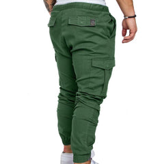 Men's Casual Jogging Pants Solid Color Pocket Pants Sports Pants