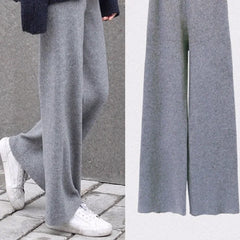 Pants Autumn And Winter Knit Sweater Wide Legs Women Pants