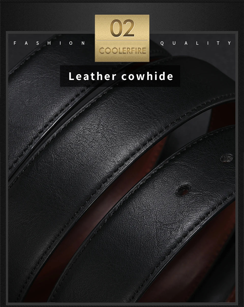 Men Reversible Casual High Quality Belt Man Genuine Leather Belt Male Strap Luxury Trouser Jeans Dress Belt For Men