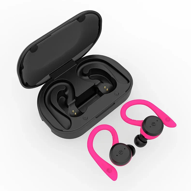 Bluetooth Earphone Dual Wear Style Sport Wireless Headset Earbuds Stereo