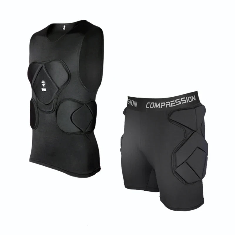 Men's Soccer Goalkeeper Jersey Training Uniform EVA Thick Sponge Protection Football Goalkeeper Uniform Sport Pants