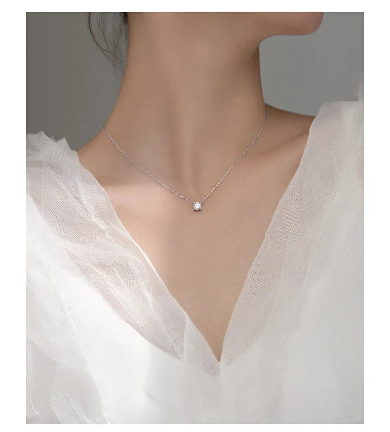 La Monada 38+4.8cm Silver Necklace For Women Fine Silver 925 Jewelry Fashion Neck Minimalist Pendants 925 Silver Chains Woman