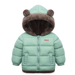 Cashmere Children Coat 2023 Autumn Winter Thicken Jacket Boys Girls Solid Color Hooded Jackets Kids Parka Outerwear 2-6 Years