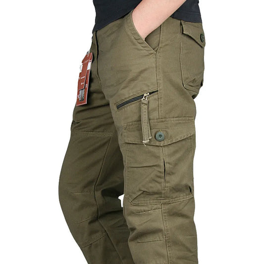 Overalls Cargo Pants Men Spring Autumn Casual Multi Pockets Trousers Streetwear