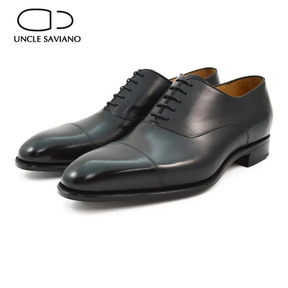 Uncle Saviano Men Dress Shoes Oxford Shoes for Men Wedding Formal Style Man Shoe Business Designer Genuine Leather Men Shoes