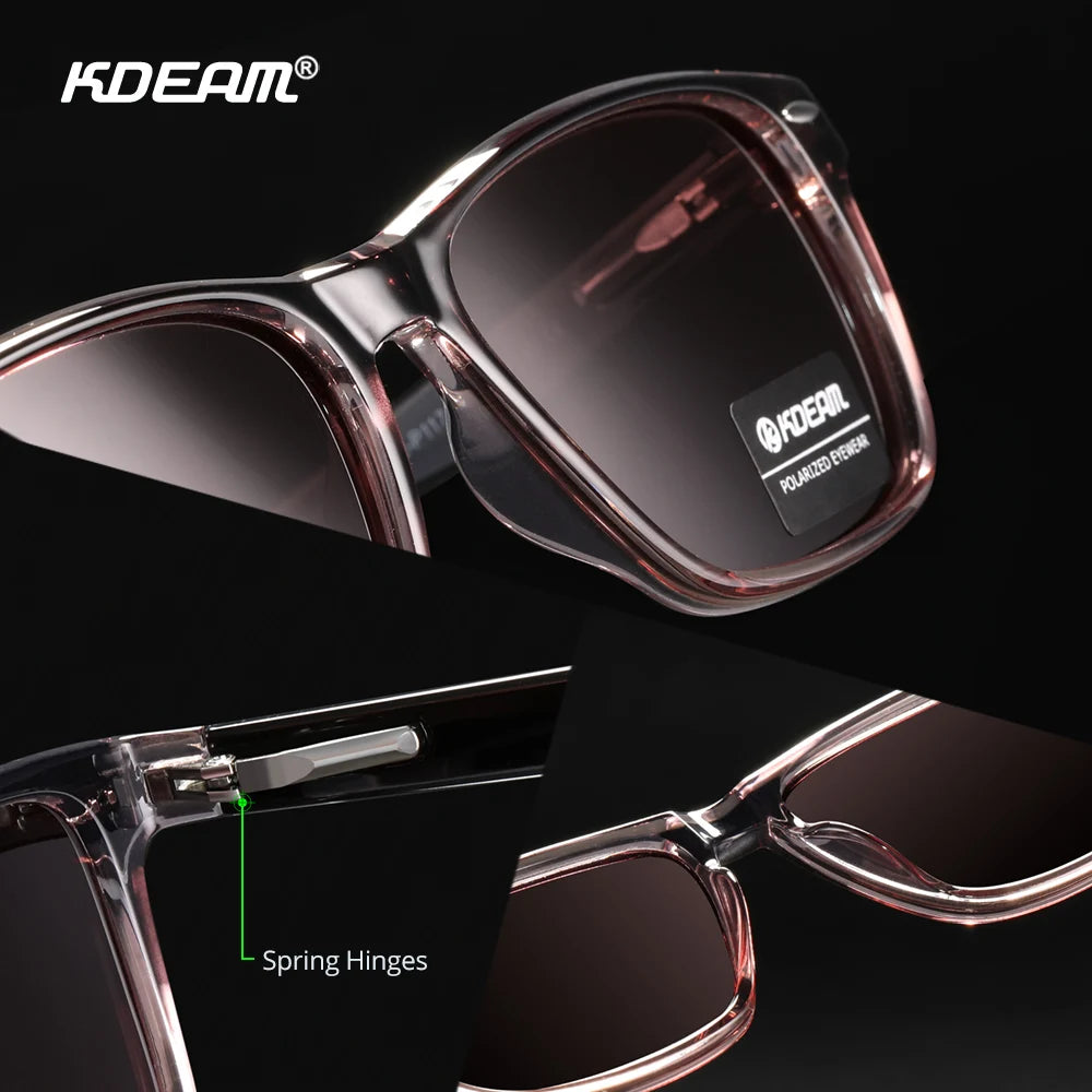 Polarized Sunglasses For Men Women TR90 Material Frame Spring