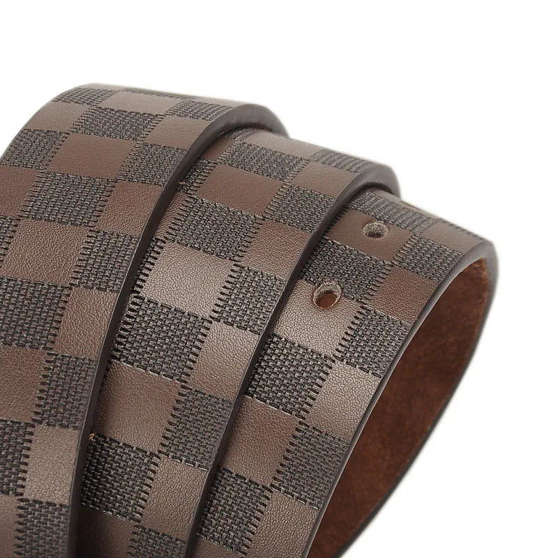 New Men's Leather Belts Classic Business Buckle Leather Belts Leather Belts Luxury Belt Designers