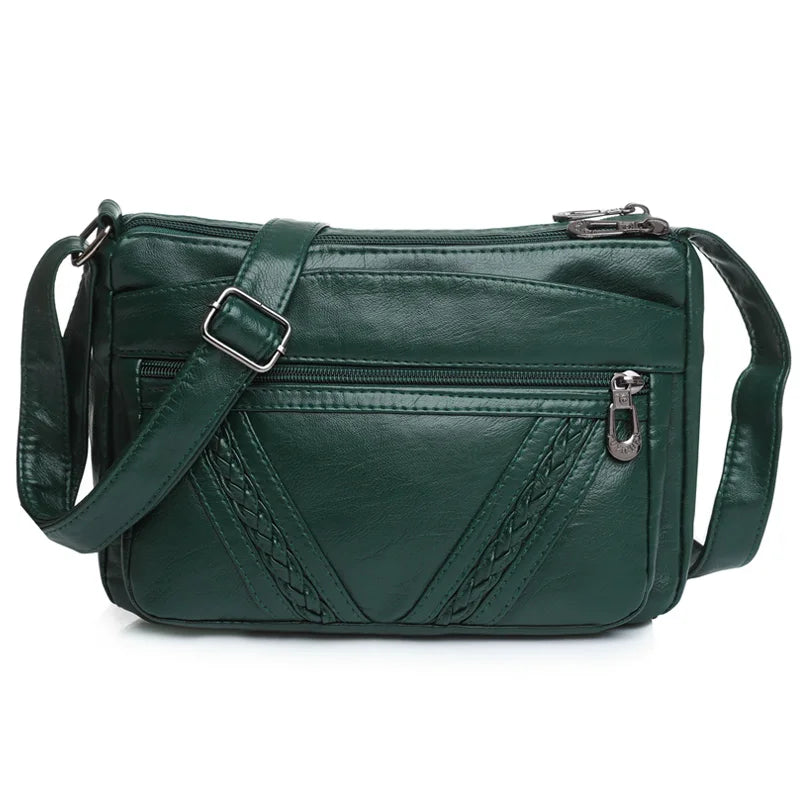 Fashion All-match Solid Color Messenger Bag High Capacity Womens Shoulder Bags