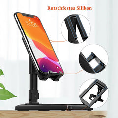 Foldable Tablet Mobile Phone Desktop Phone Stand for iPad iPhone Samsung Desk