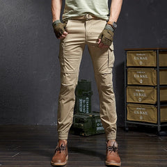 Fashion Slim Camouflage Casual Tactical Cargo Pants Male Streetwear