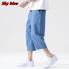 Casual Pants Men's Wild Cotton and Linen Loose Linen Pants Korean Style Trend