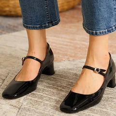 Fashion Women's Shoes Mary Jane Style Ladies Shoes Low Heel Shallow Mouth