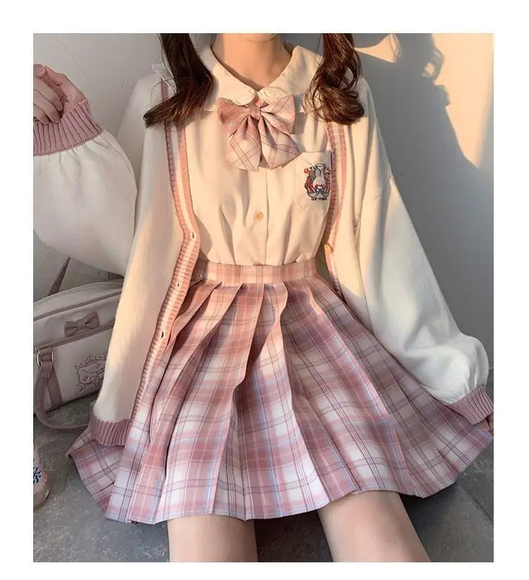 Autumn Winter Women Sweater Loose Japanese Style Sweet Knitted Cardigan