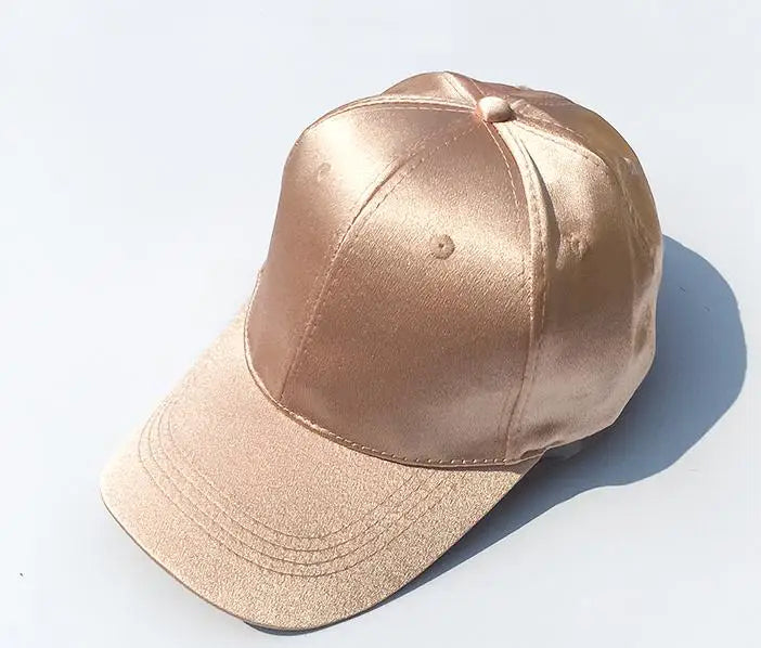 COKK Baseball Cap Women Hat Summer Hats For Women Men Satin Sold Baseball Cap Snapback Casquette Gorras Casual Sport Fashion