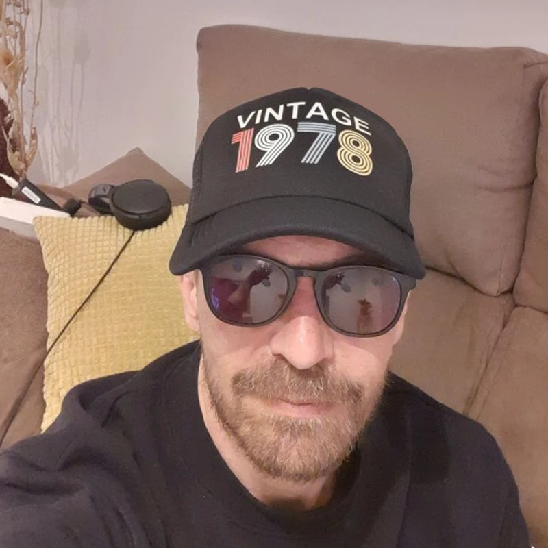 Vintage 1978 Cap 1978 Vintage Trucker Cap Men Retro 40th Birthday