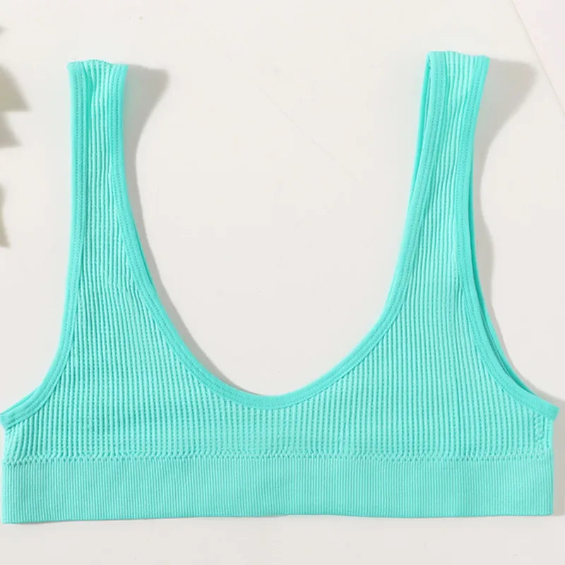 Women Seamless Bras Deep-U Shape Push Up Brassiere Small Cup Bralette