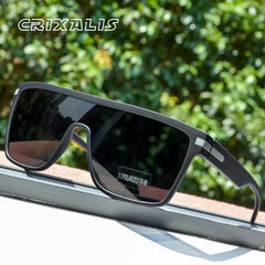 Sunglasses For Men: Square Oversized Anti Glare Driver Mirror Sun Glasses