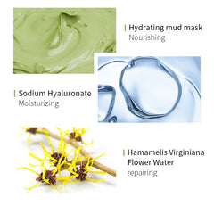 Green Tea Mineral Mud Facial Mask Deep Cleaning Oil-Control Moisturizing Blackhead Acne Reduce Pore Cleanser Skin Care