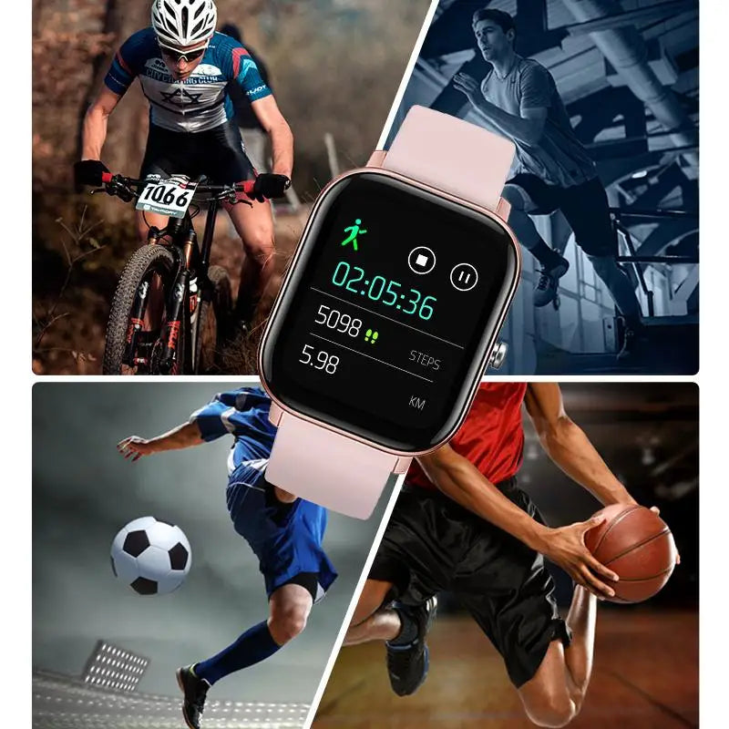 P8 Smart Watch Men Women Heart Rate Blood Pressure Monitor Bluetooth Connect Smartwatch Fitness for Android Sport Watch Smart