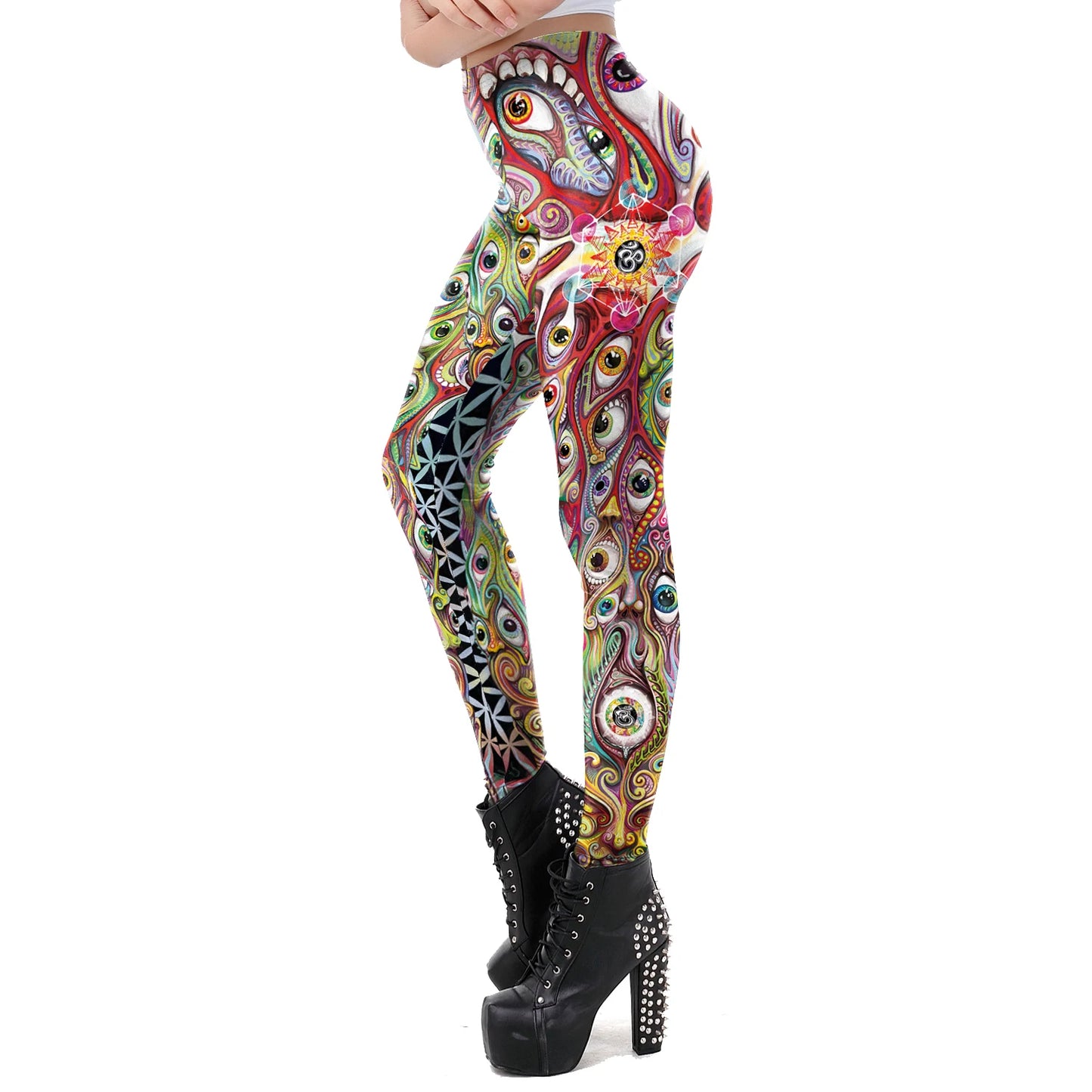 Women Legging 8 Pattern American Cartoon Adventure Time Cute Knitted
