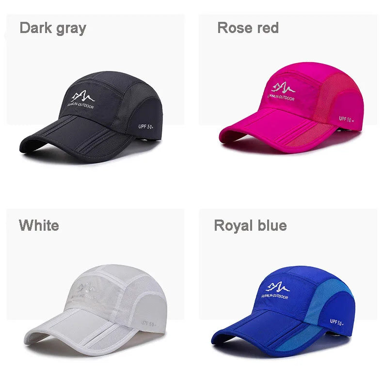 Summer Quick Drying Ultra-Thin Breathable Baseball Cap Men Women Snapback