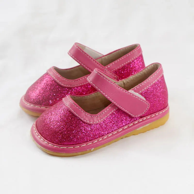 Kids Shoes Leather Shoes Soft Hand Feeling Children Infant Kids Baby Girls Party Style