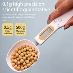 LCD Digital Kitchen Scale Electronic Cooking Food Weight Measuring Spoon 500g 0.1g