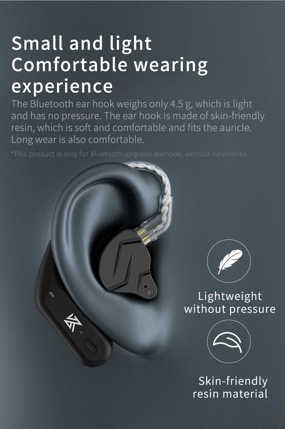KZ AZ09 HD Bluetooth-Compatible Module 5.2 Headphones Wireless Upgrade Cable HIFI Wireless Ear Hook CPIn With Charging Bin